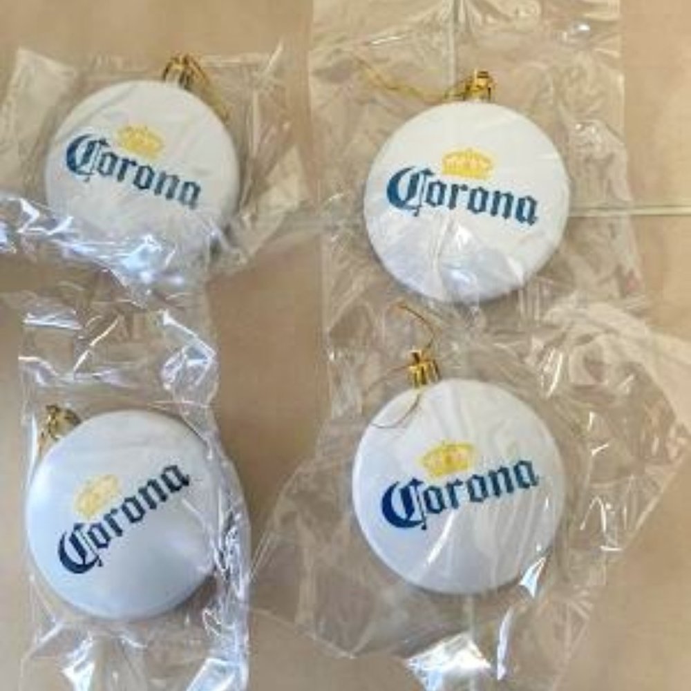Corona Christmas Tree Ornaments - BN in Package  (Set of 4)